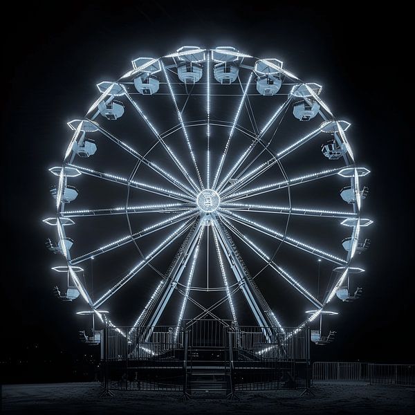 Fun in the Air - The Fairground's Magical Ferris Wheel by Karina Brouwer