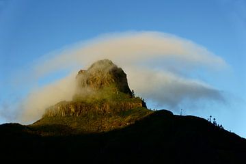 Berg en wolk van Michel van Kooten