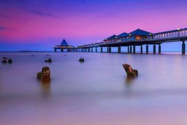 Seabridge Heringsdorf at sunset by Frank Herrmann