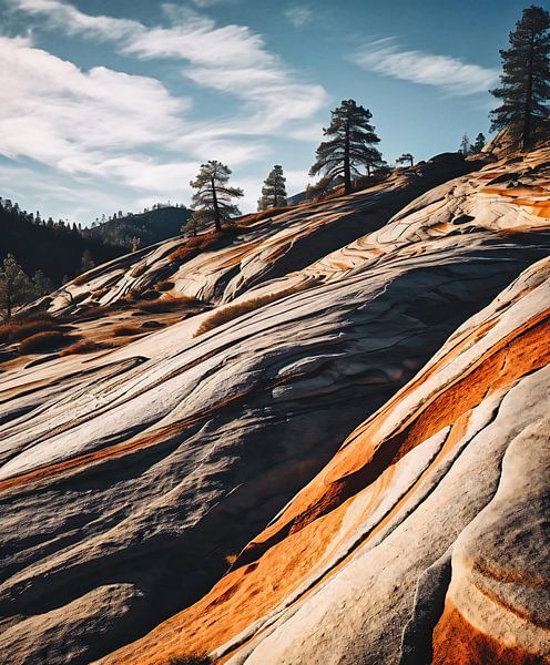 Automne dans le parc national de Yosemite par fernlichtsicht