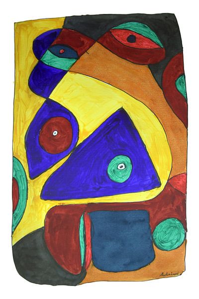 Augen in Bewegung von Artforyou  werk van Henk Adriani