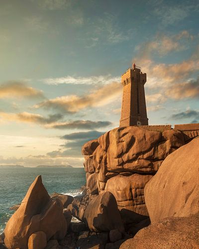 Vuurtoren van Ploumanac'h in Bretagne