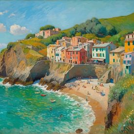 Cinque Terre Coastline Landscape by MIROKKU