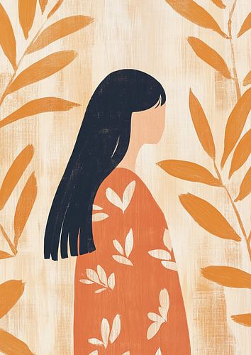 Vrouw Zwart Haar | Vrouw Blad