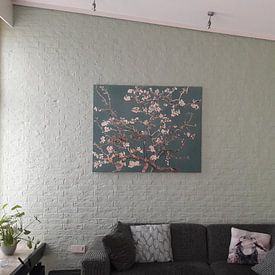 Customer photo: Almond blossom by Vincent van Gogh (deep green), on canvas