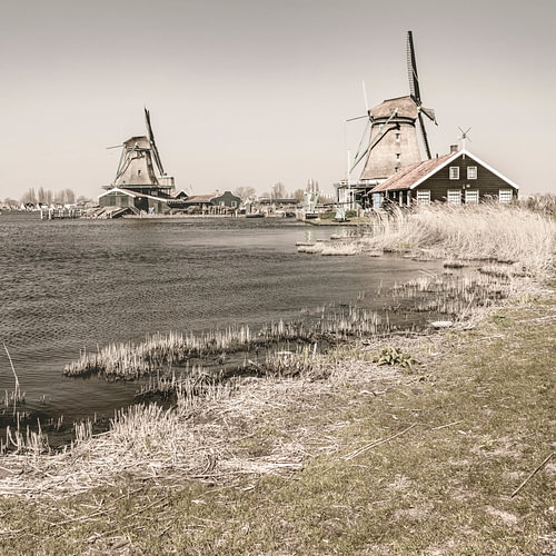 Mills. Zaanse Schans. Holland. New Rural. Heritage.