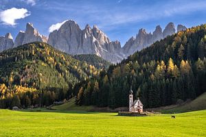 Villnösstal in Südtirol im Herbst