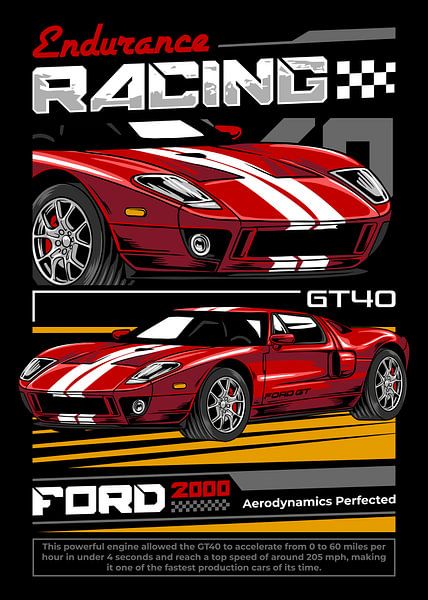 Ford GT40 Super Auto von Adam Khabibi