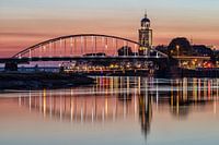 Skyline of Deventer, The Netherlands at sunset