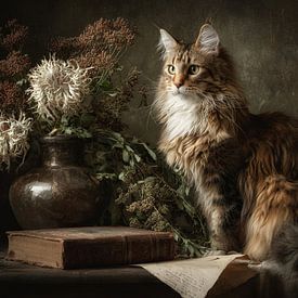 Maine Coon cat by Creations_by_brigitte