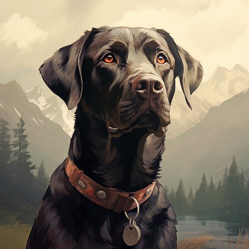Portret van een labrador