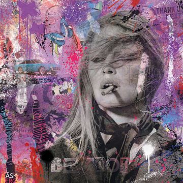 Brigitte Bardot Pop Art von Rene Ladenius Digital Art