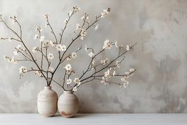 Classic still life with blossom branches by Kleurenrijk