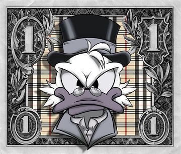 1 dollar Scrooge Mc Duck BB van Rene Ladenius Digital Art