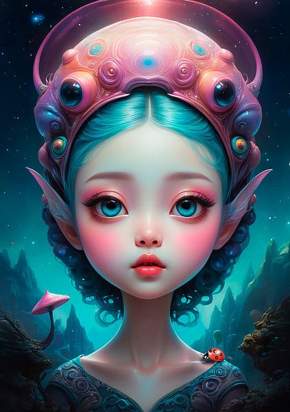 Alien girl... by Ans Bastiaanssen