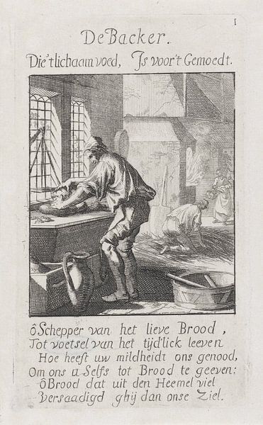 Jan Luyken, Bäcker, 1694 von Atelier Liesjes