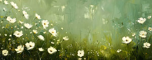 Feld mit Sommerblumen