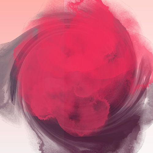 Dromerige werelden. Kleurrijke kunst in helder roze, paars en wit