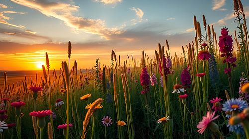 A riot of colour in the flower meadow