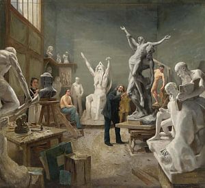 Das Atelier des Bildhauers, Philippe Parrot-Lecomte