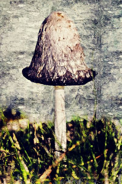 Champignon d'encre écailleux (peinture en empâtement) par Art by Jeronimo