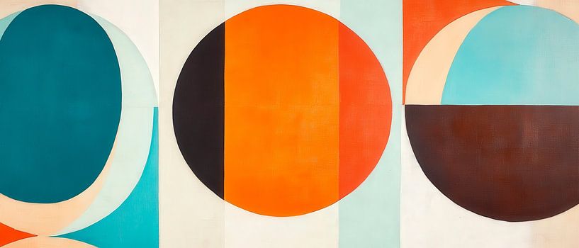 Abstrakte Formen in kräftigen Farben von Poster Art Shop