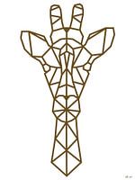 Tête abstraite de girafe