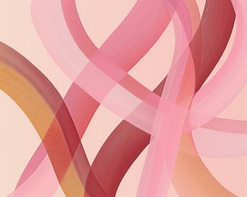 Zacht abstract schilderij van Modern Collection