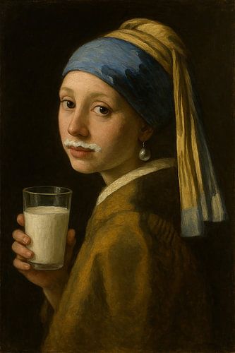 Meisje met de melksnor