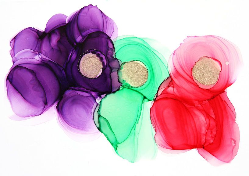 Fleurs d'été abstraites par Joke Gorter