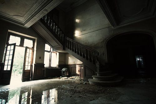 De Verlaten Hal van het urbex Kasteel