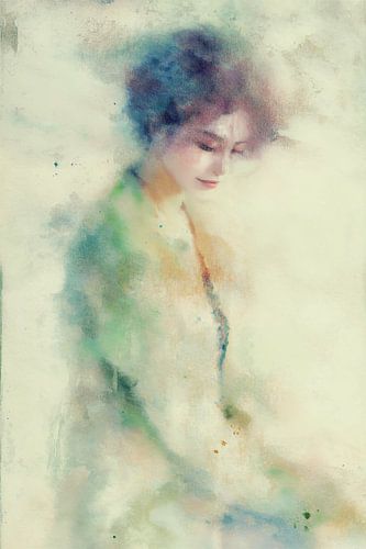 Watercolor Portrait, Transparency no. 7