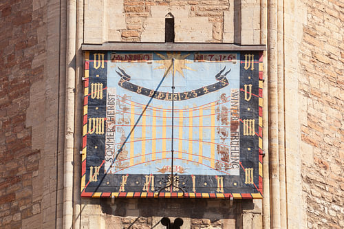 Sundial, Cathedral, Braunschweig, Lower Saxony, Germany
