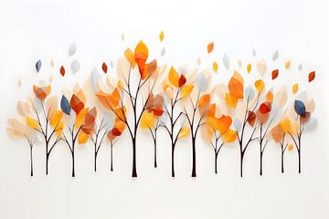 3D autumn trees by haroulita