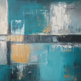 Turquoise Art | Turquoise Reflection by Modern Collection