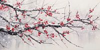 Dreamy snowy plum blossom