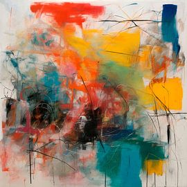 Abstract Expressionism - Painting Print 04 by Team W 32 Gallery