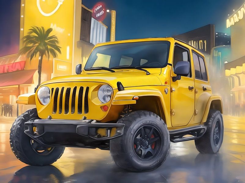 A Yellow Wrangler von DeVerviersBelgium