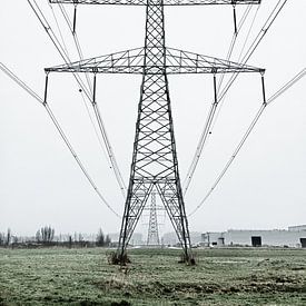 Pylônes électriques sur Robert Kersbergen