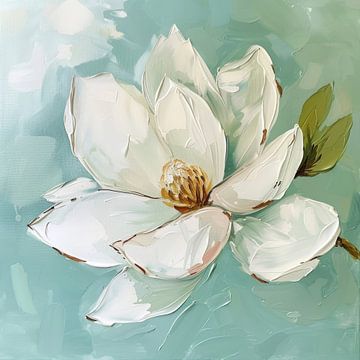 Magnolia bloesem van Poster Art Shop