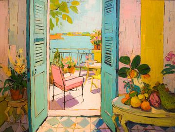 Sunlit Patio - An Invitation to Rest
