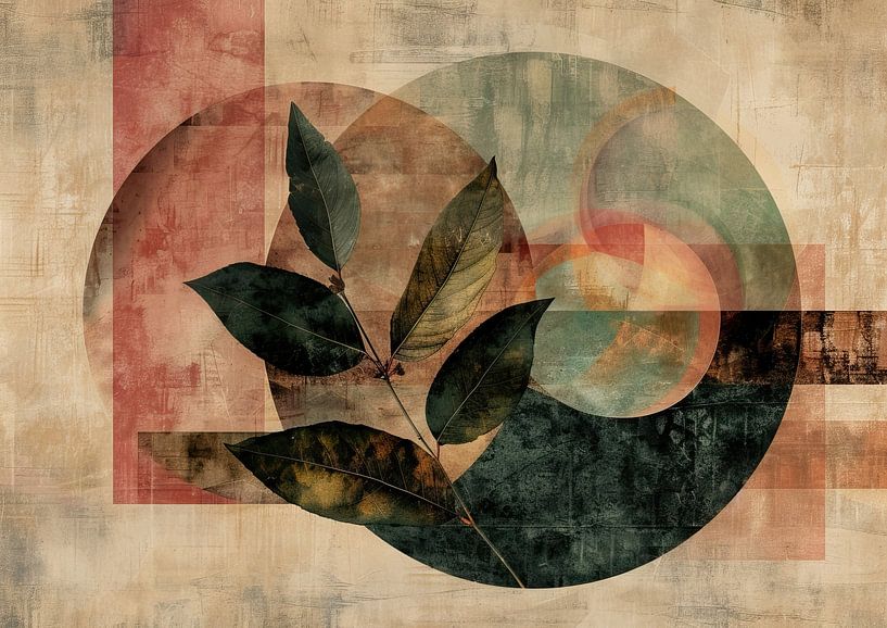 Feuilles et géométrie par Studio des Fleurs