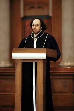 William Shakespeare in church by Elianne van Turennout