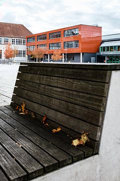 Uitzicht op het Gymnasium am Markt van Momentaufnahme | Marius Ahlers