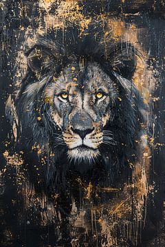 Mystérieux portrait d'un lion dans l'art