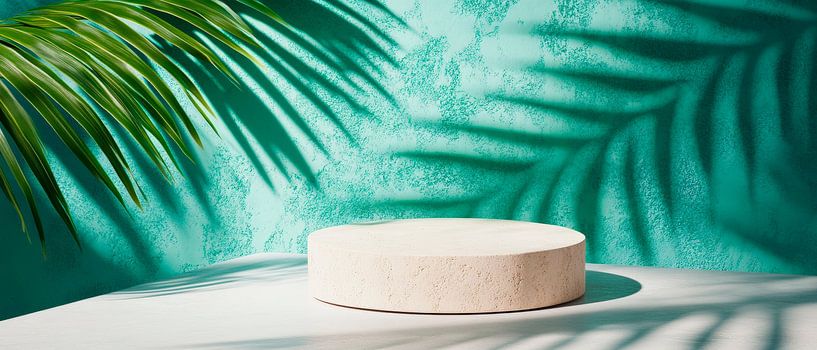 Resting place with shade and nature motifs by Poster Art Shop