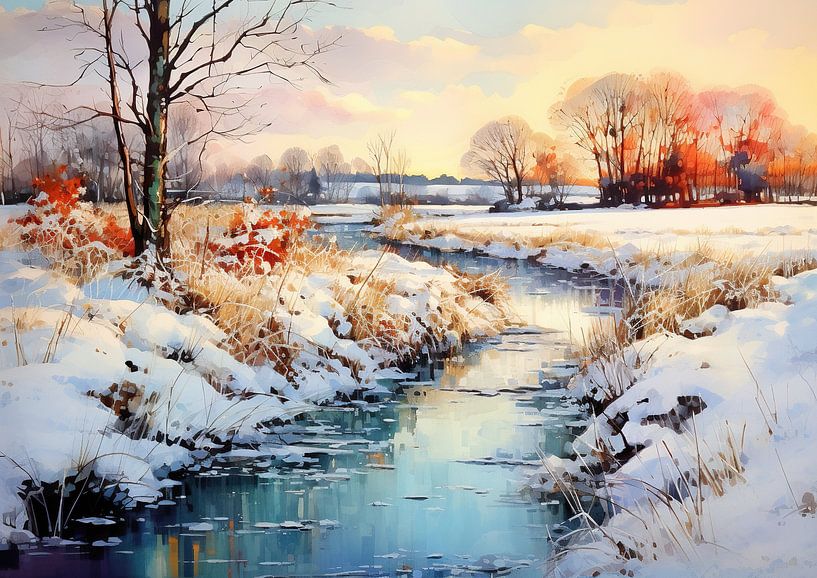 Winter Art 32938 by Eye catching paintings