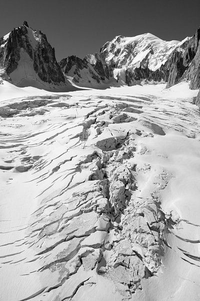 Mont-Blanc en de Reuzengletsjer van Jc Poirot