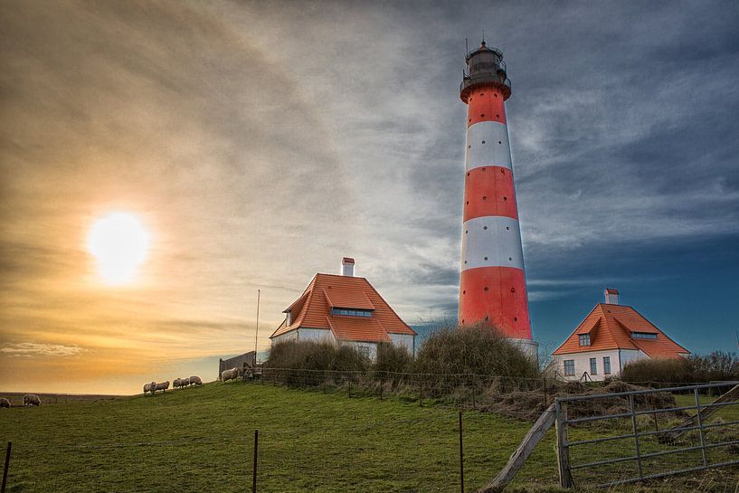 Bij de vuurtoren van Westerhever van Annett Mirsberger