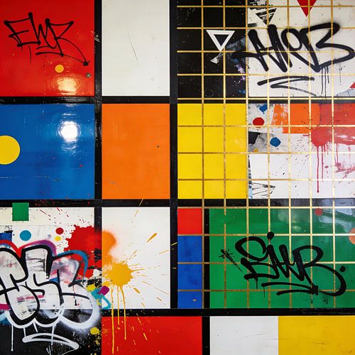 Graffitiblokken — Stedelijke patronen vol energie